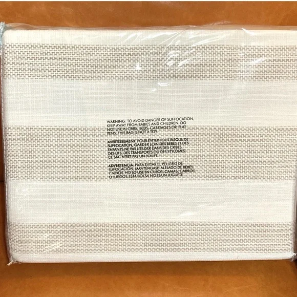 Beddys Hayden Full Size Duvet. Ivory & Hazelnut Striped. Woven Cotton. New. - Picture 2 of 12